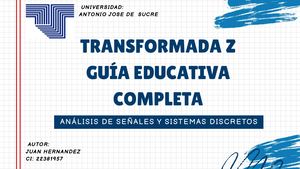 Transformada Z Guía Educativa Completa