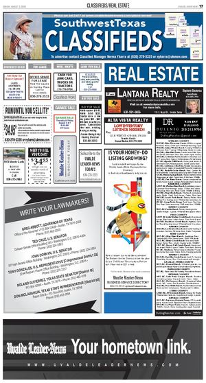 Classifieds Sunday, August 2, 2026