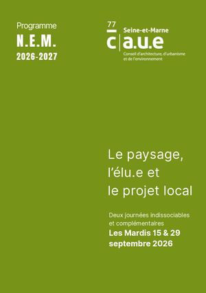 Le paysage, l'élu.e et le projet local