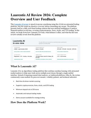 Laurentis AI Review 2026: Complete Overview and User Feedback