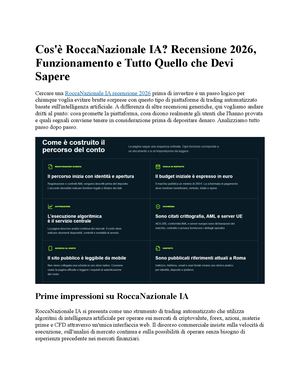 Cos'è RoccaNazionale IA? Recensione 2026, Funzionamento e Tutto Quello che Devi Sapere