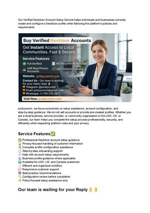 10 Steps To Buy Verified Nextdoor Accounts In Bulk (Pva, Aged)