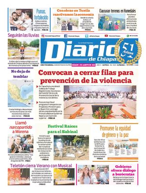 Portada, Sábado 1 De Agosto De 2026