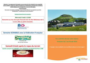 Planning De La Semaine 32 2026