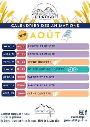 Calendriers Des Animations