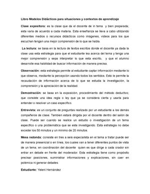 Modelos Didácticos