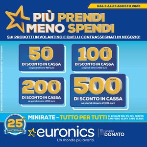 Più prendi, meno spendi! Da Euronics Gruppo Donato!