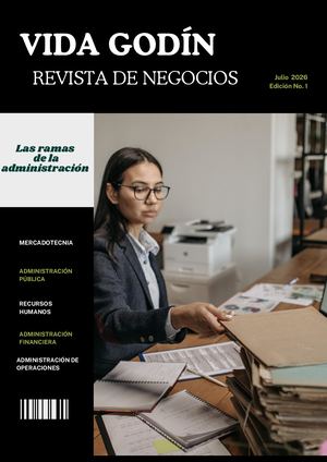 Revista Editorial De Negocios En Estilo Moderno Modular Verde Oscuro Verde Blanco (1)