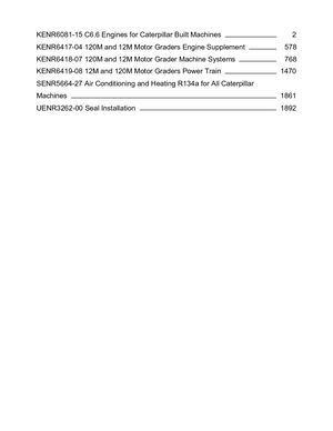 Caterpillar 12M Motor Grader Service Manual PDF