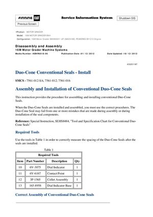 Caterpillar 16M Motor Grader Service Manual PDF