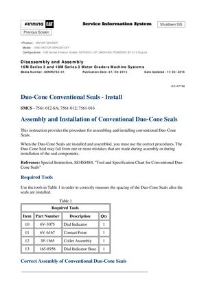 Caterpillar 16M3 Motor Grader Service Manual PDF