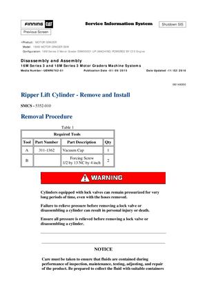 Caterpillar 18M3 Motor Grader Service Manual PDF