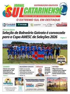 Sul Catarinense Edição 410 31 De Julho De 2026