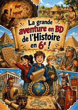 La Grande aventure en BD de l'Histoire en 6e ! (Premiers Etats, premières écritures)