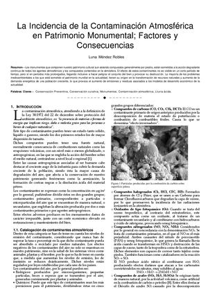 La Incidencia de la Contaminación Atmosférica