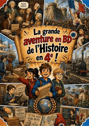 La grande aventure de l'Histoire de 4e en BD (La Révolution française et l'Empire)