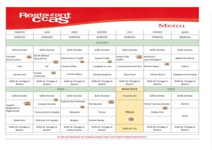 Menus Du 02 Au 08 Août 2026