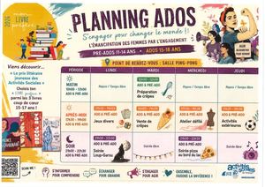 Programme Ados Du 02 Au 08 Oaût 2026