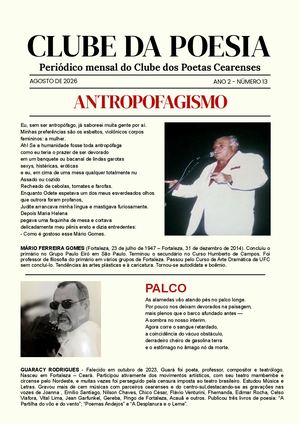 V 2 N 13 Agosto De 2026 Clube Da Poesia