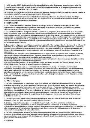 Traité de l'Elysée - 1963