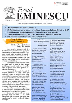 Ecoul Eminescu Iulie 2026