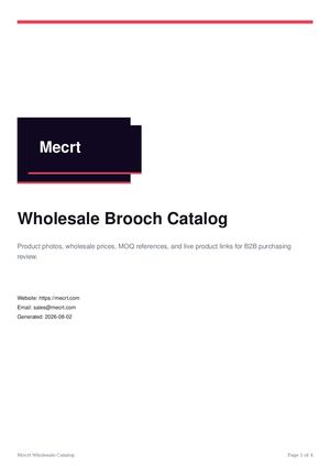 Mecrt Catalog Brooch