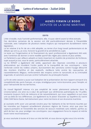 Lettre D'info Juillet 2026