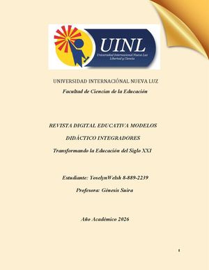 Examen final -Revista Modelos Didacticos