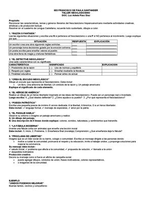 2026 Noveno Taller Neoclasicismo