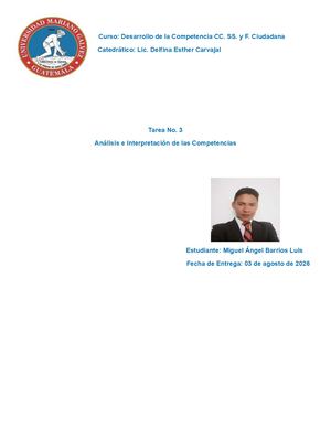 Análisis E Interpretación De Las Competencias