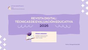 Revista Digital Técnicas De Evaluación Educativa