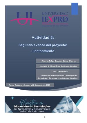Actividad 3: Planteamiento