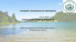 Comunidades Y Redes De Aprendizaje