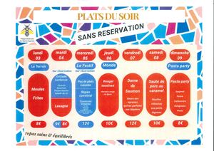 Menus Du 03 Au 09 Aout 2026