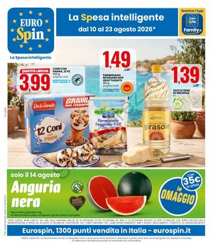 Volantino Eurospin Dal 10 Al 23 Agosto 2026