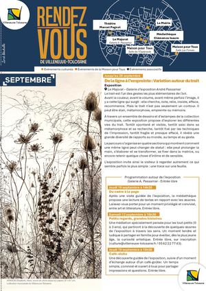 Rendez-vous de Villeneuve-Tolosane (septembre-octobre 2026)
