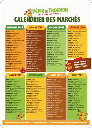 CALENDRIER MARCHES 2026/2027