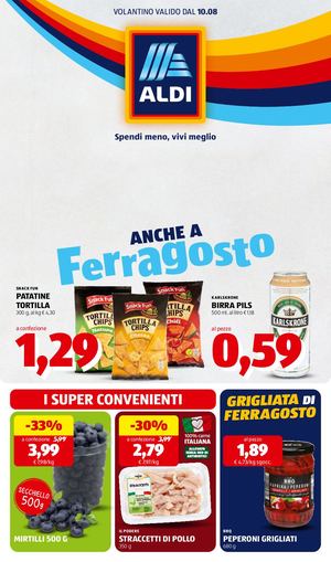 Volantino Aldi Dal 10 Al 16 Agosto 2026