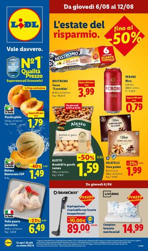Volantino Lidl Dal 06 Al 12 Agosto 2026