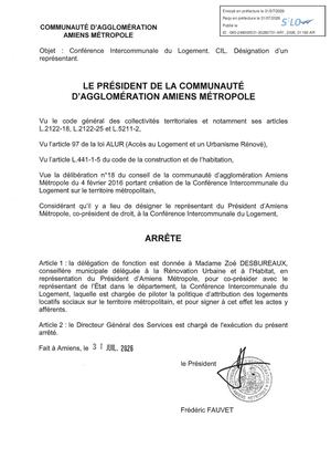 AR1 2026 01192 - ARR DESIGNATION REPRESENTANTS MET AR1 2026 01192 20260731 Publiée Le 03 08 2026