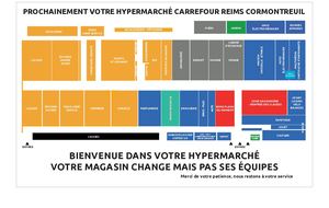 Plan du magasin Carrefour Reims Cormontreuil - 01/08/2026