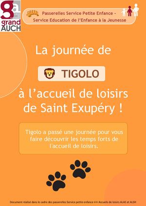 TIGOLO à l'accueil de loisirs Saint-Exupéry