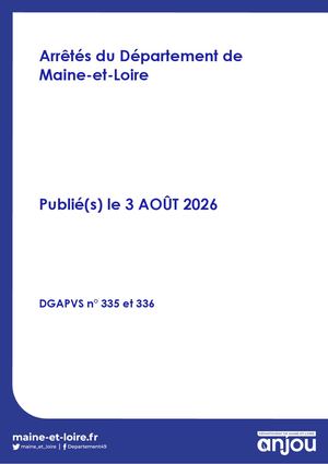 3 Août 2026 - Arrêtés PVS_335_336