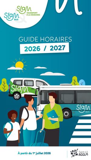 Guide Horaires SLAM Bus et TAD 2026-2027