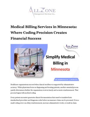 Medical Billing Services in Minnesota: Where Coding Precision Creates Financial Success