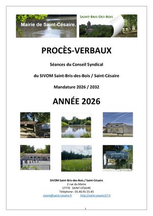 SIVOM Procès Verbaux 2026