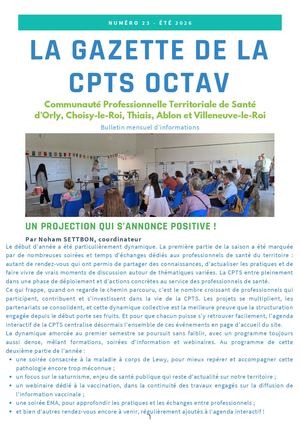 Gazette de la CPTS OCTAV - Eté 2026