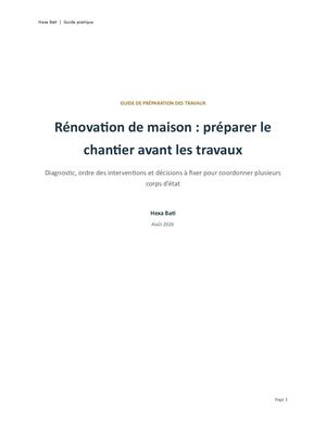 Hexa Bati Preparer Renovation Maison