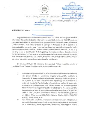 53 Régimen De Excepción
