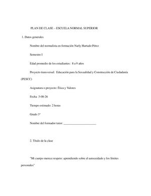 Plan De Clase Narly Hurtado